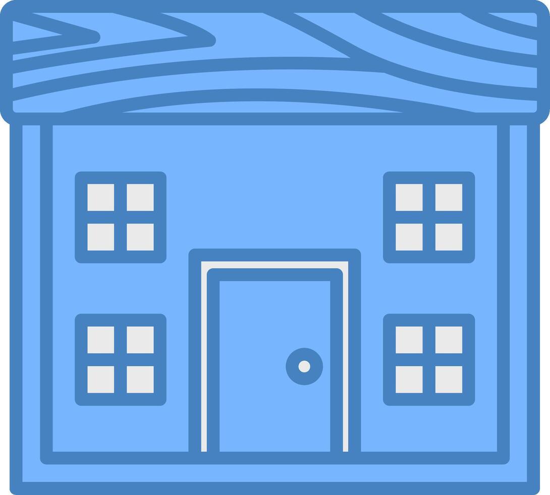 Wood House Refined Pattern vector