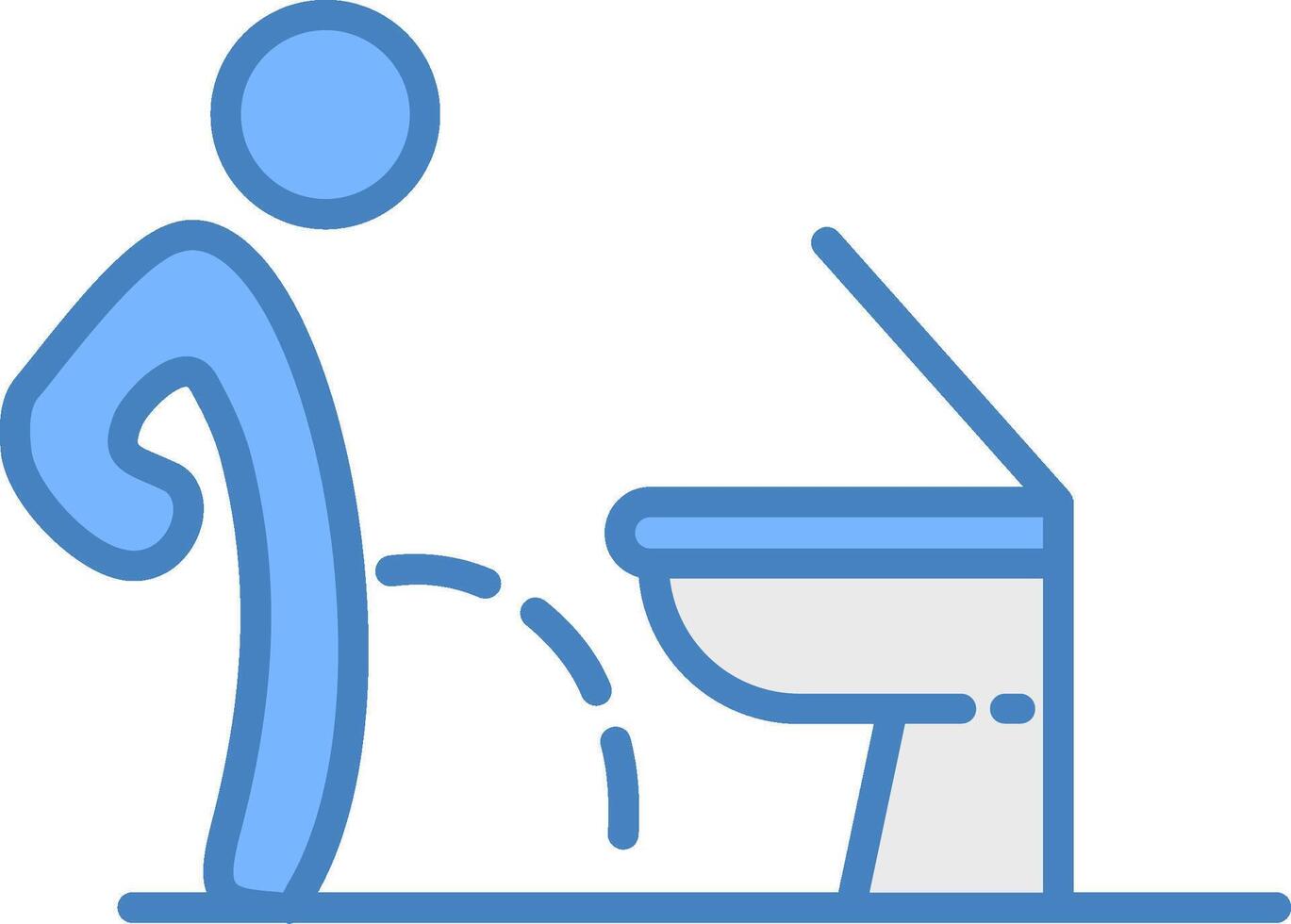 Toilet Bright Tone Sketch vector