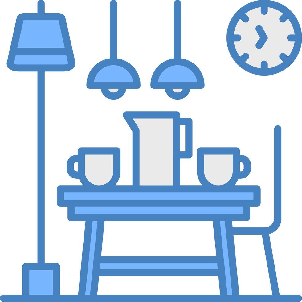 Coffee Table Universal Visual Symbol vector