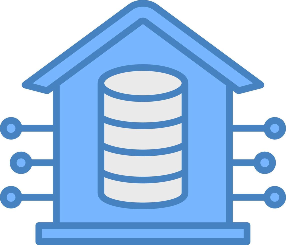 Data Warehouse Universal Visual Symbol vector