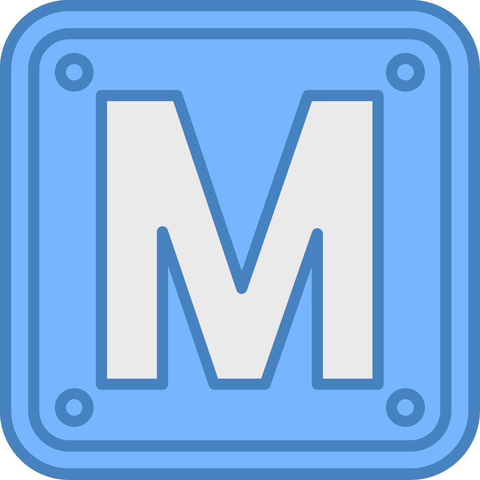 Letter M Scalable Graphic vector