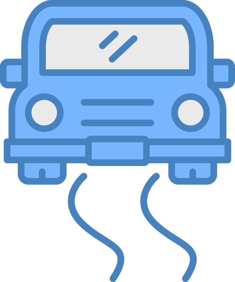 Slippery Road Conceptual App Symbol vector