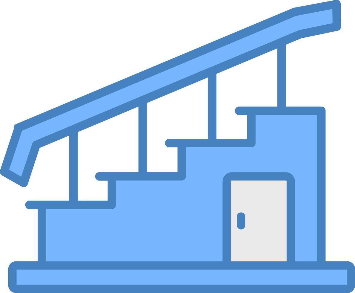 Stair Clean Shape Mark vector