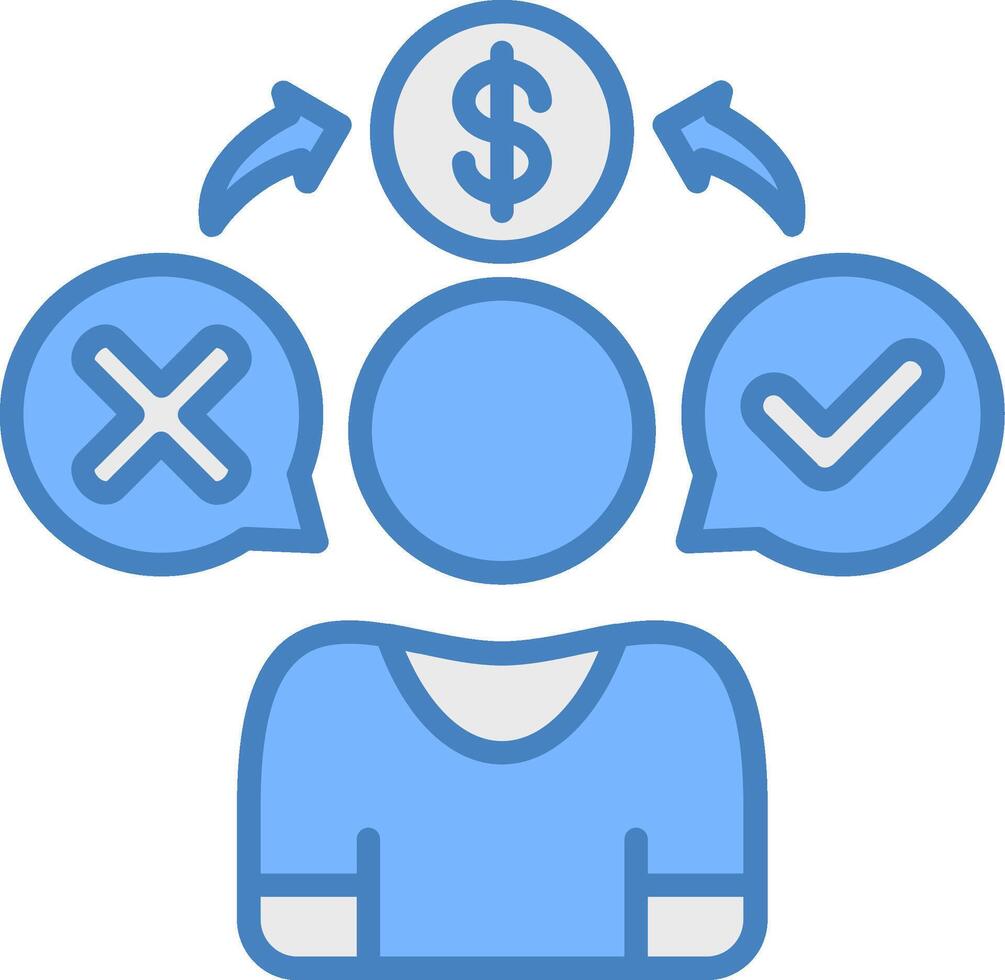 Customer Behavior Clear Line Pattern vector