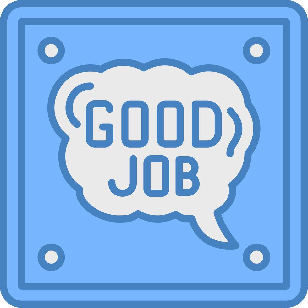 Good Job Monotone Visual Mark vector