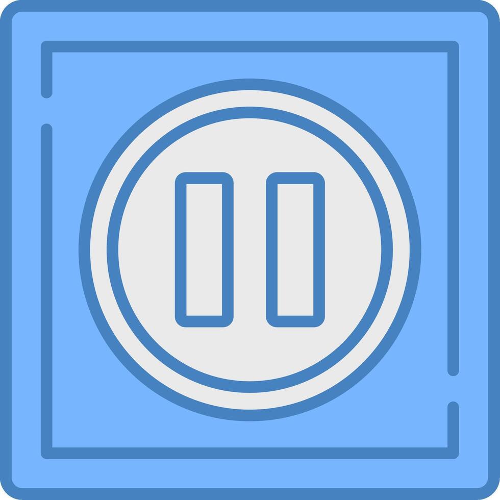 Pause Light Mode Badge vector