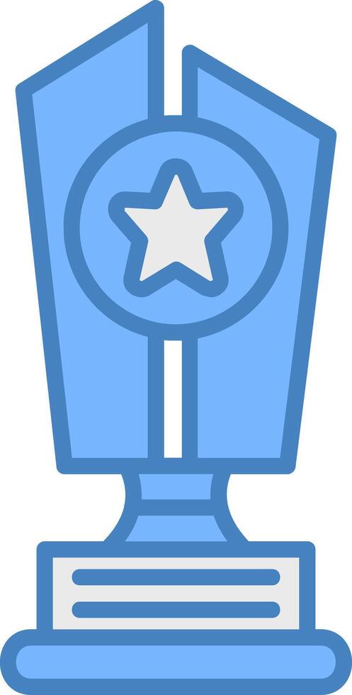 Trophy Star Artistic UI Stamp vector