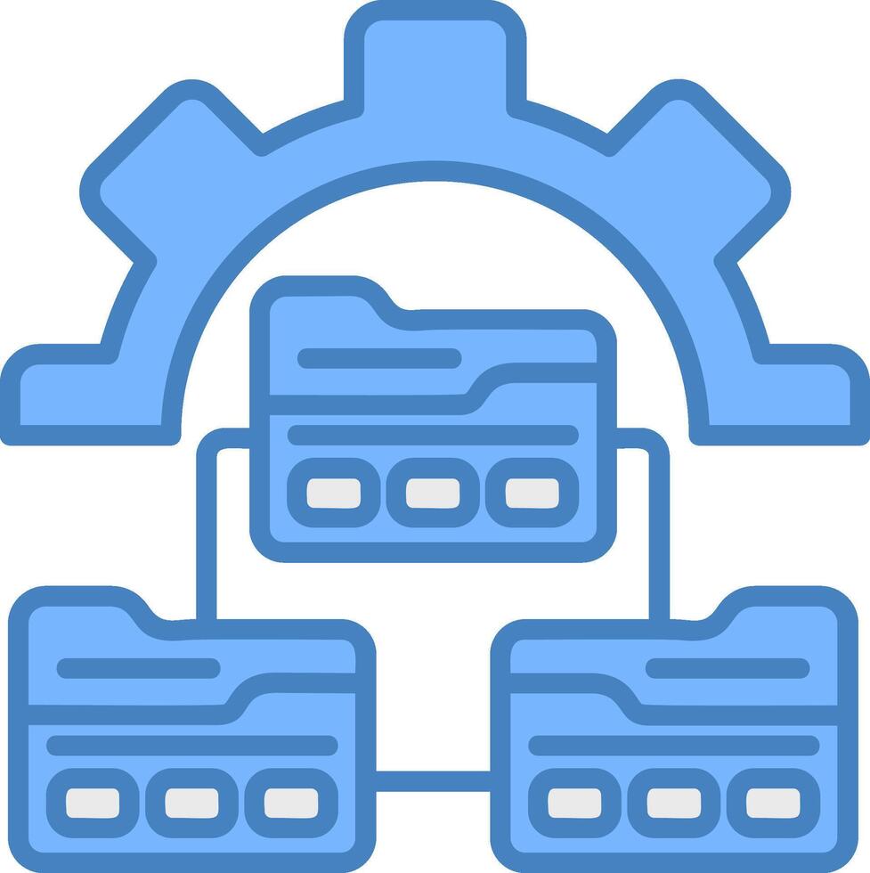 Version Control Seamless Interface Block vector