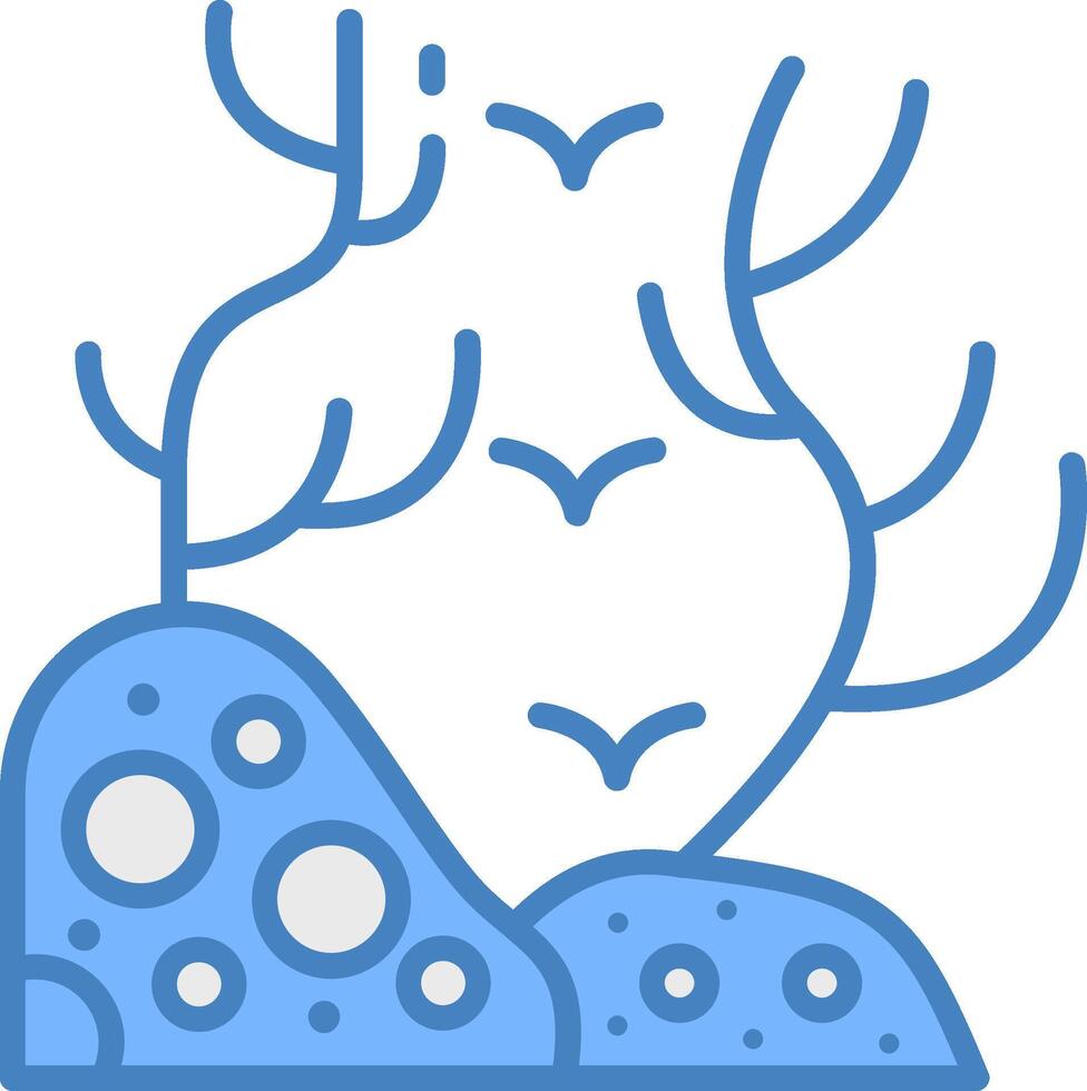 Coral Reef Subtle UX Stamp vector