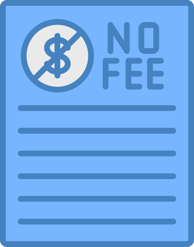 No Fee Soft Tone Object vector