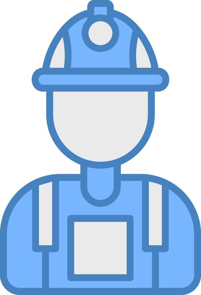 Worker Solid Badge Object vector