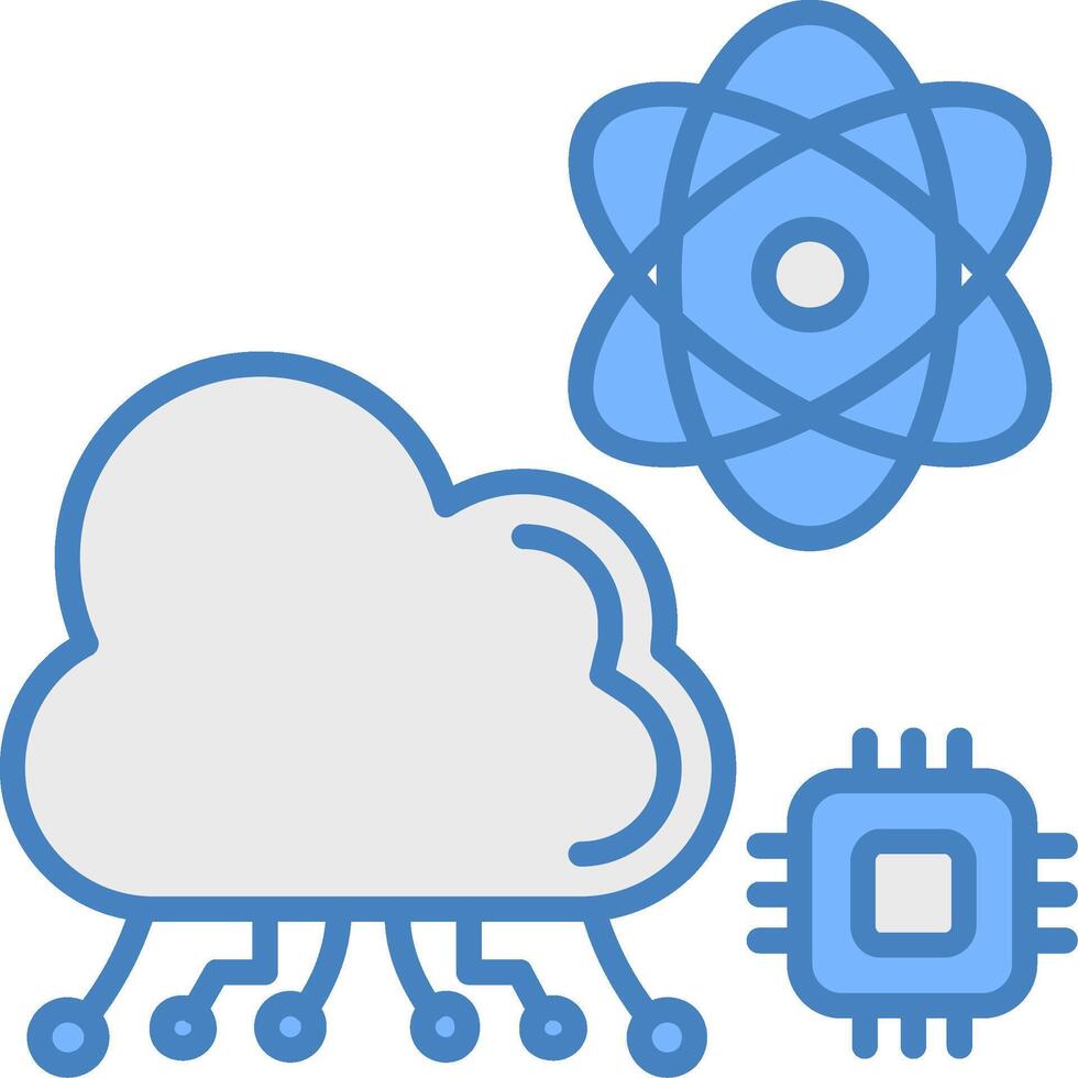 Cloud Bold Grid Emblem vector