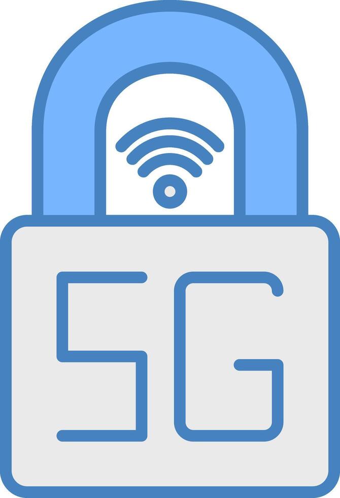 Padlock Futuristic UI Element vector