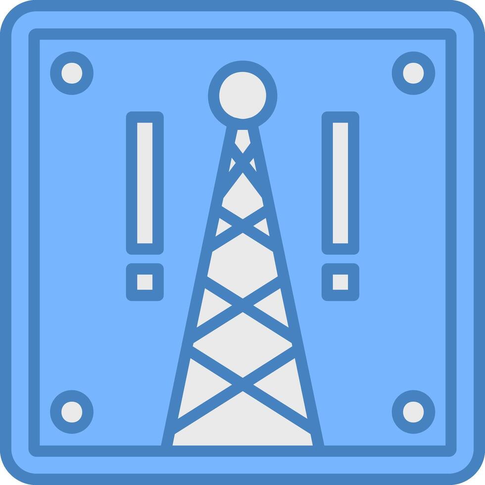 Cell Tower Iconic Grid Pattern vector