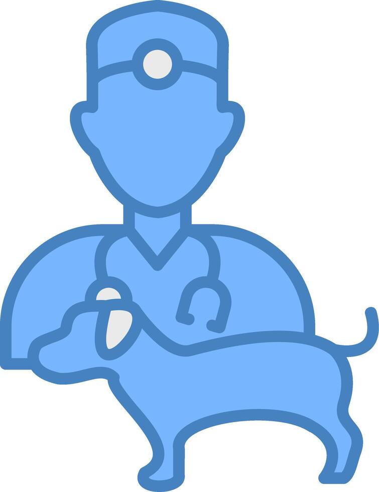 Veterinarian Premium Grid Symbol vector