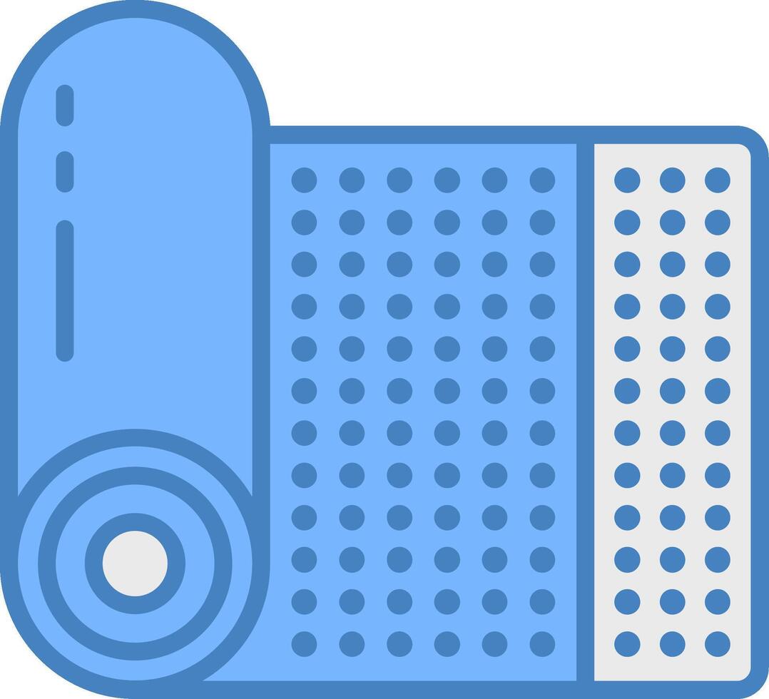 Yoga Mat Highlighted System Mark vector