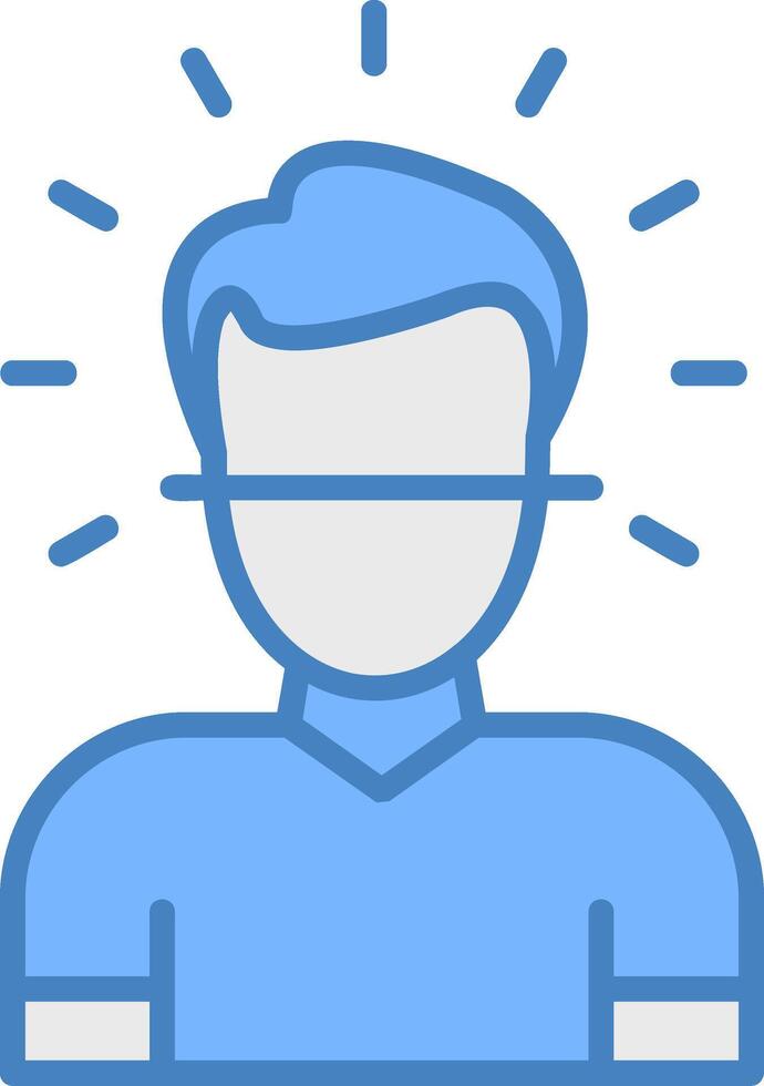 Face Id Bold Grid Emblem vector