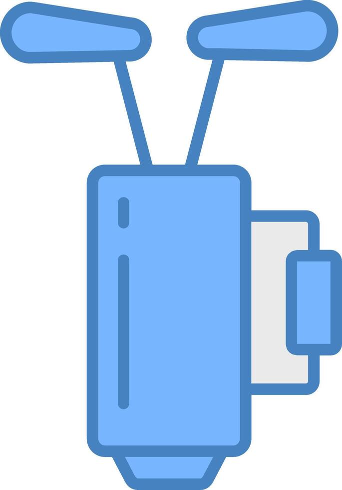 Golf Bag Sleek Visual Element vector