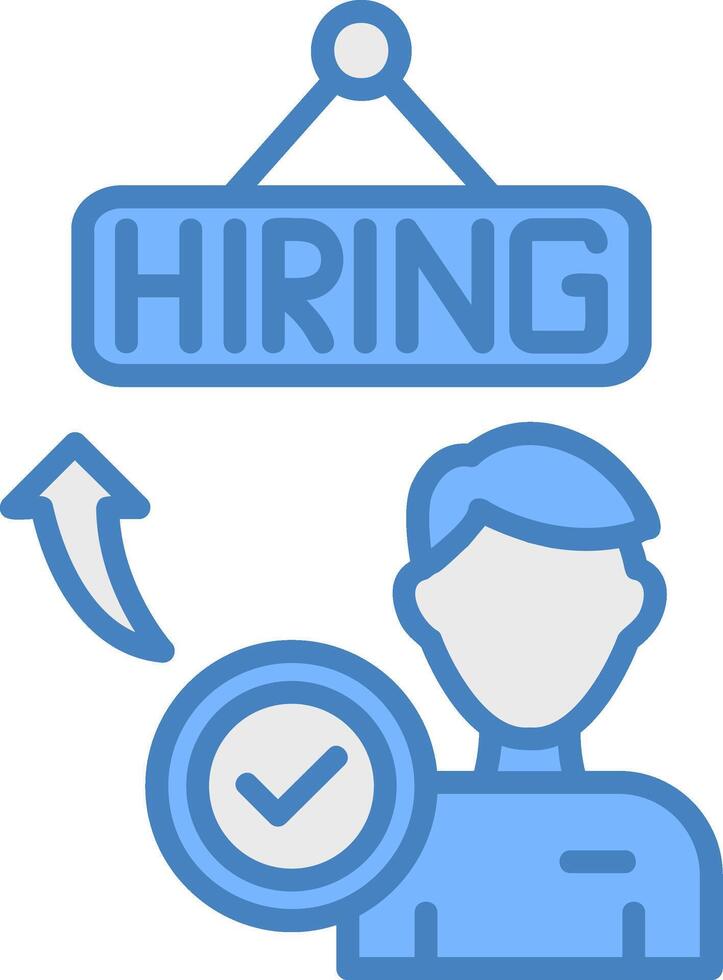 Hiring Geometric Icon Piece vector