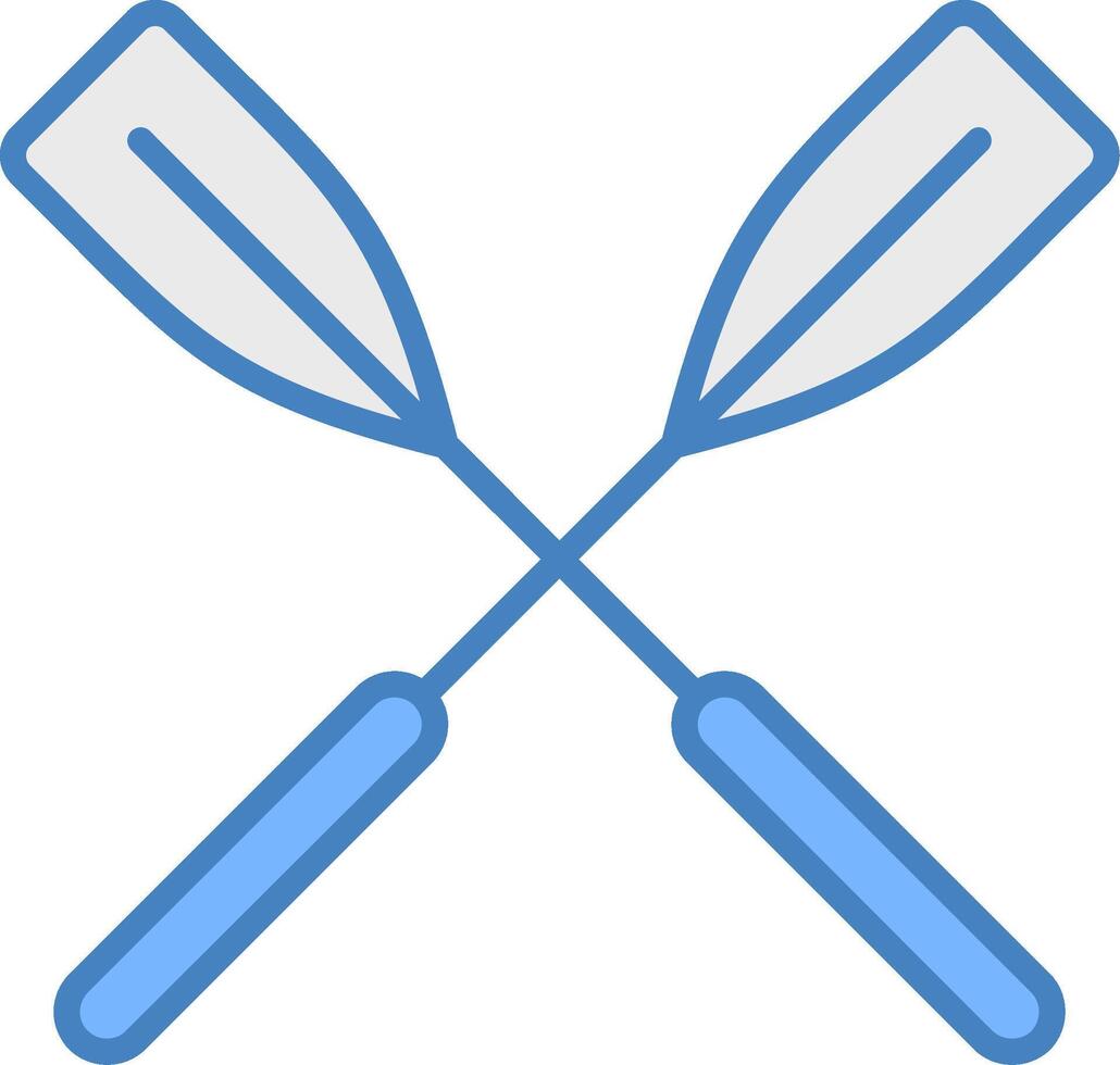 Oars Bold Grid Emblem vector
