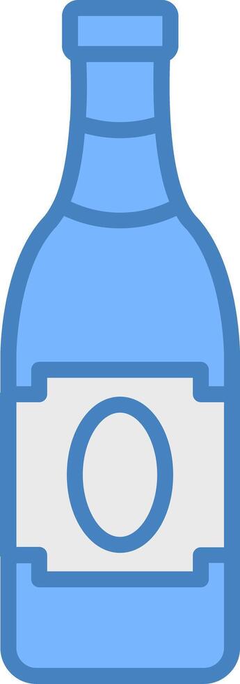 Beer Bottle Refined Shape Symbol vector