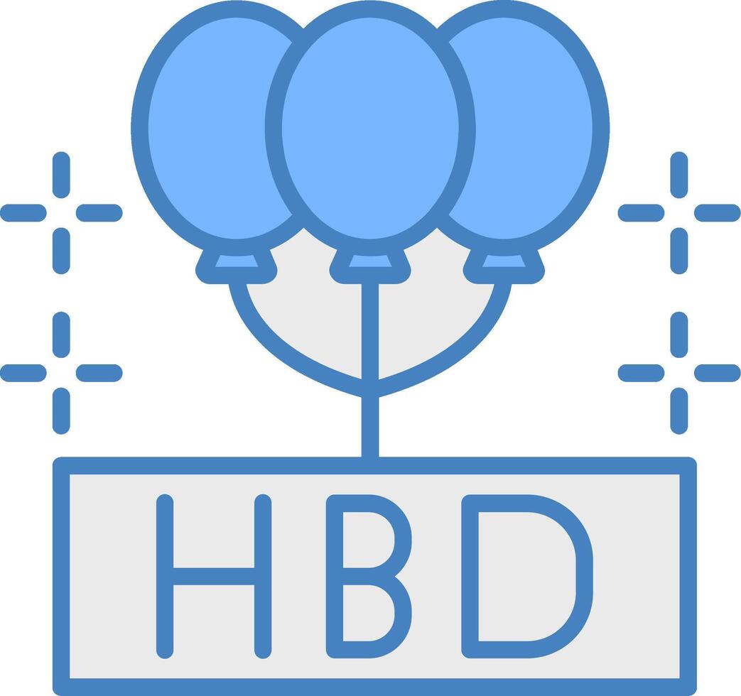 Happy Birthday Subtle UX Stamp vector
