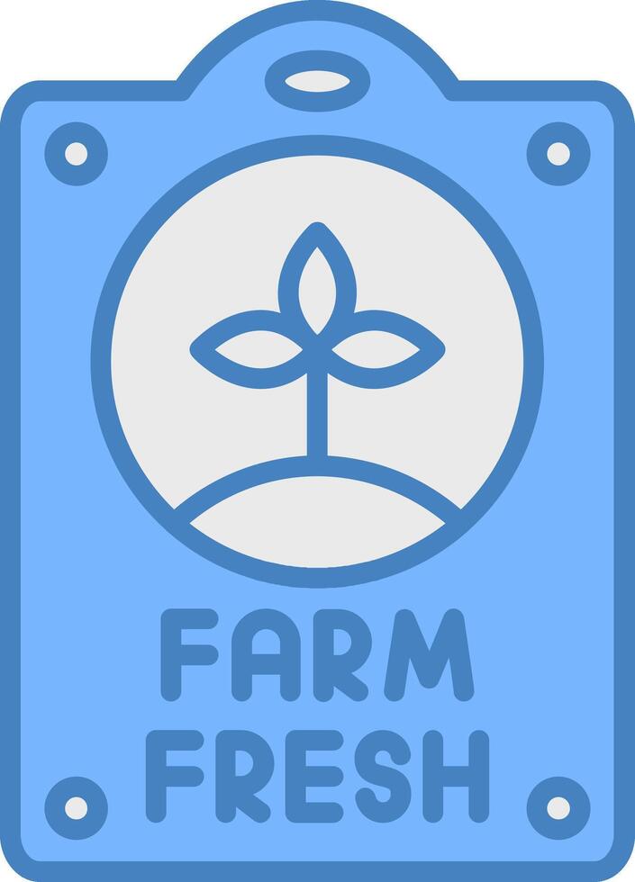 Farm Fresh Neon Badge Element vector