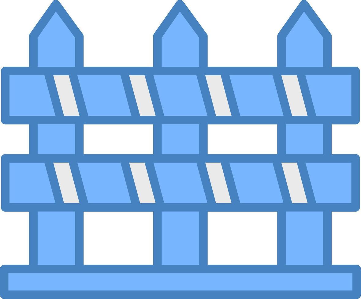 Fence Responsive Web Emblem vector