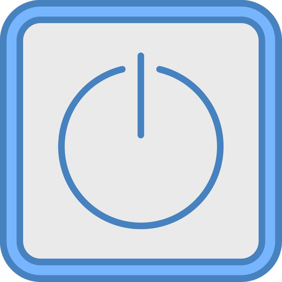Power On Futuristic UI Element vector