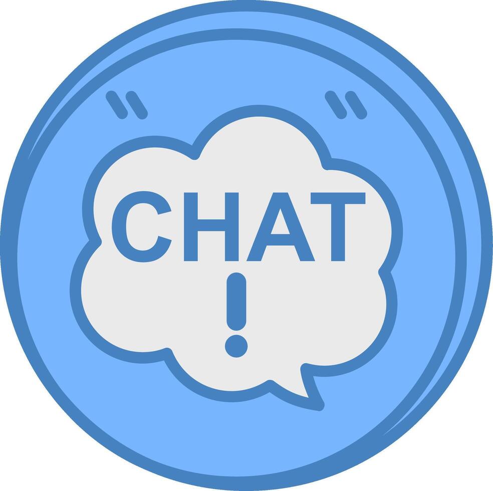 Chat Balloon Bright Color Symbol vector