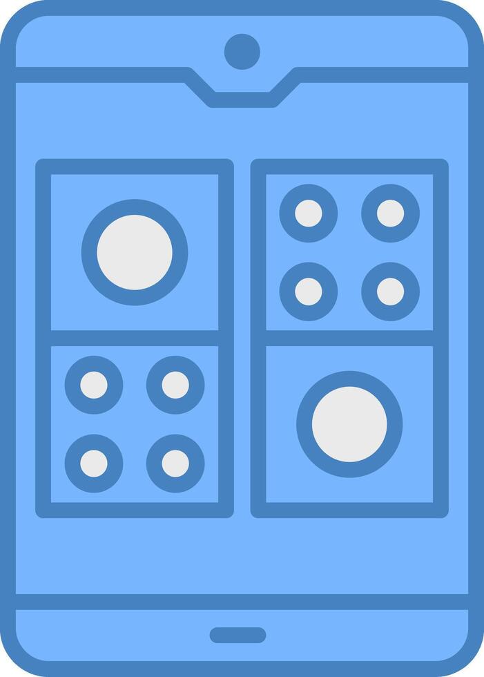 Domino Vibrant Web Token vector