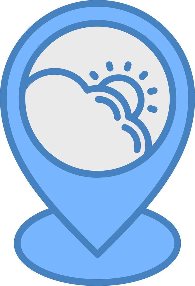 Location Flat Design Token vector