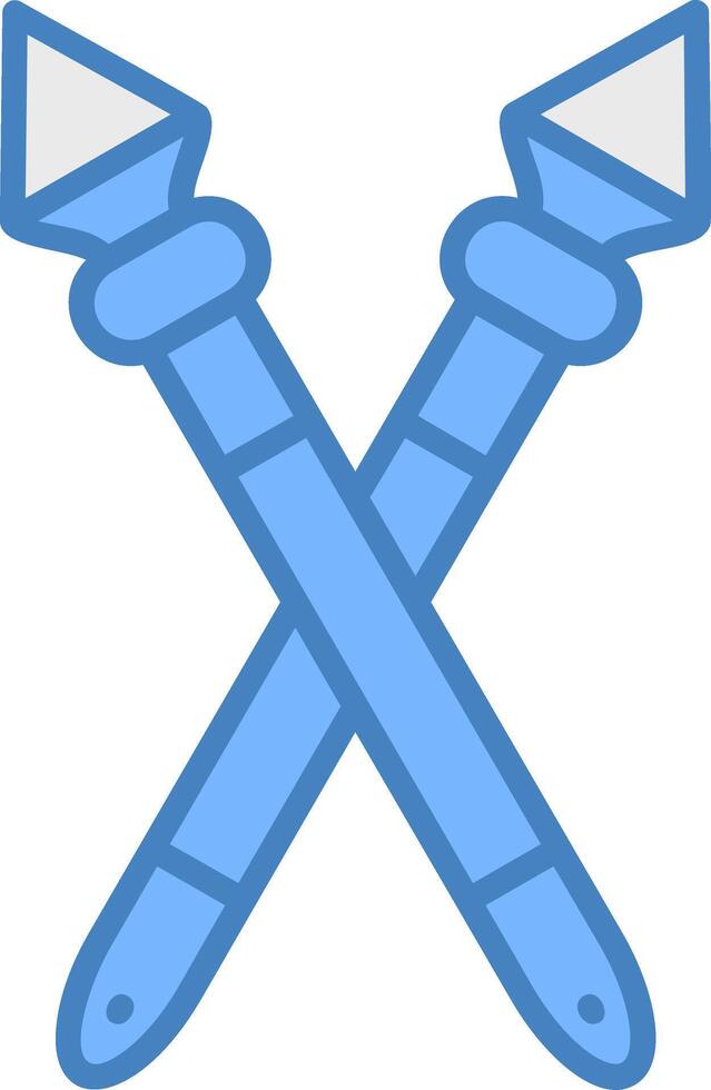 Spear Sleek Visual Element vector