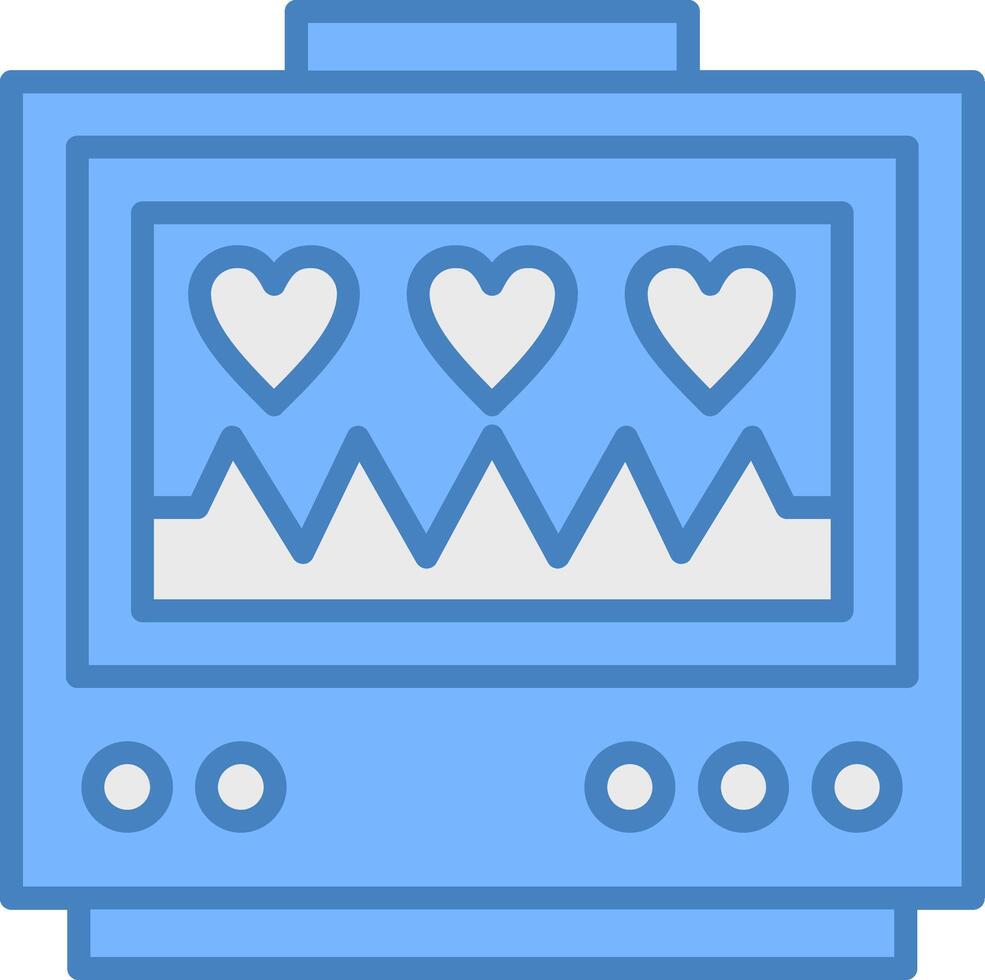 Electrocardiogram Clean Shape Mark vector