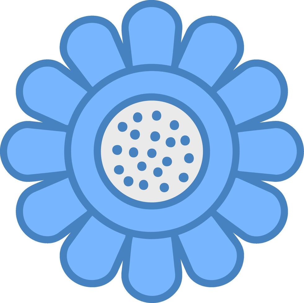 Sunflower Smooth Shape Graphic vector