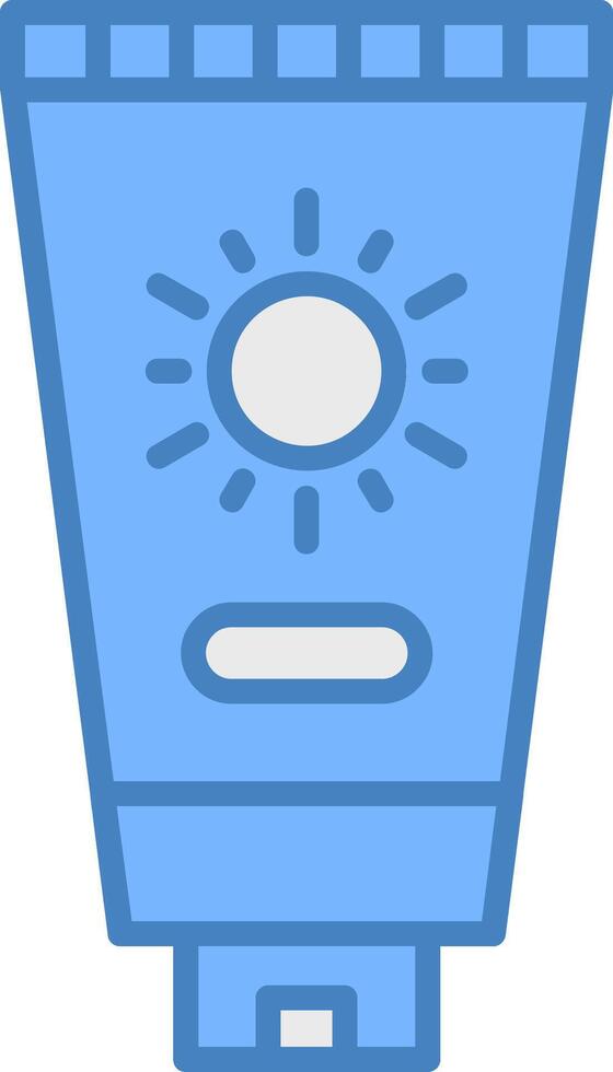 Sun Cream High Detail Sketch vector