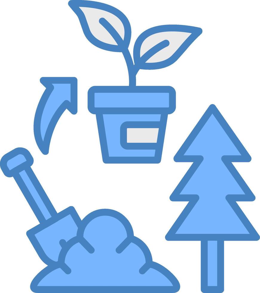 Gardening Artistic UI Stamp vector