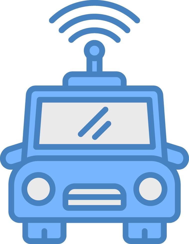 Autonomous Car Expressive Design Asset vector