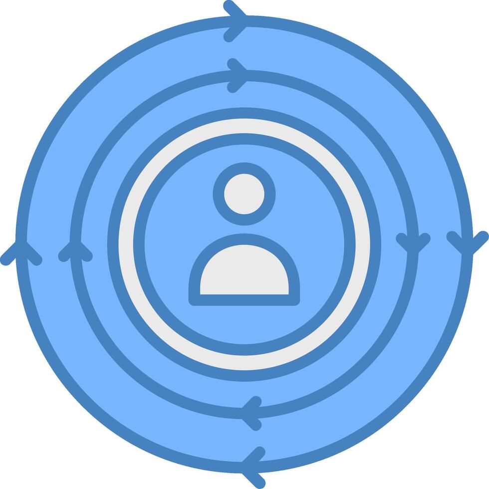 Cycle Geometric Icon Piece vector