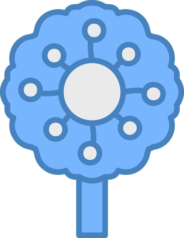 Dandelion Solid Badge Object vector