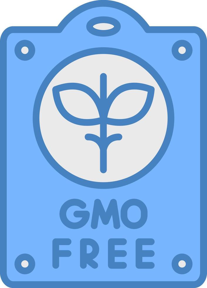 Gmo Free Color Block Symbol vector