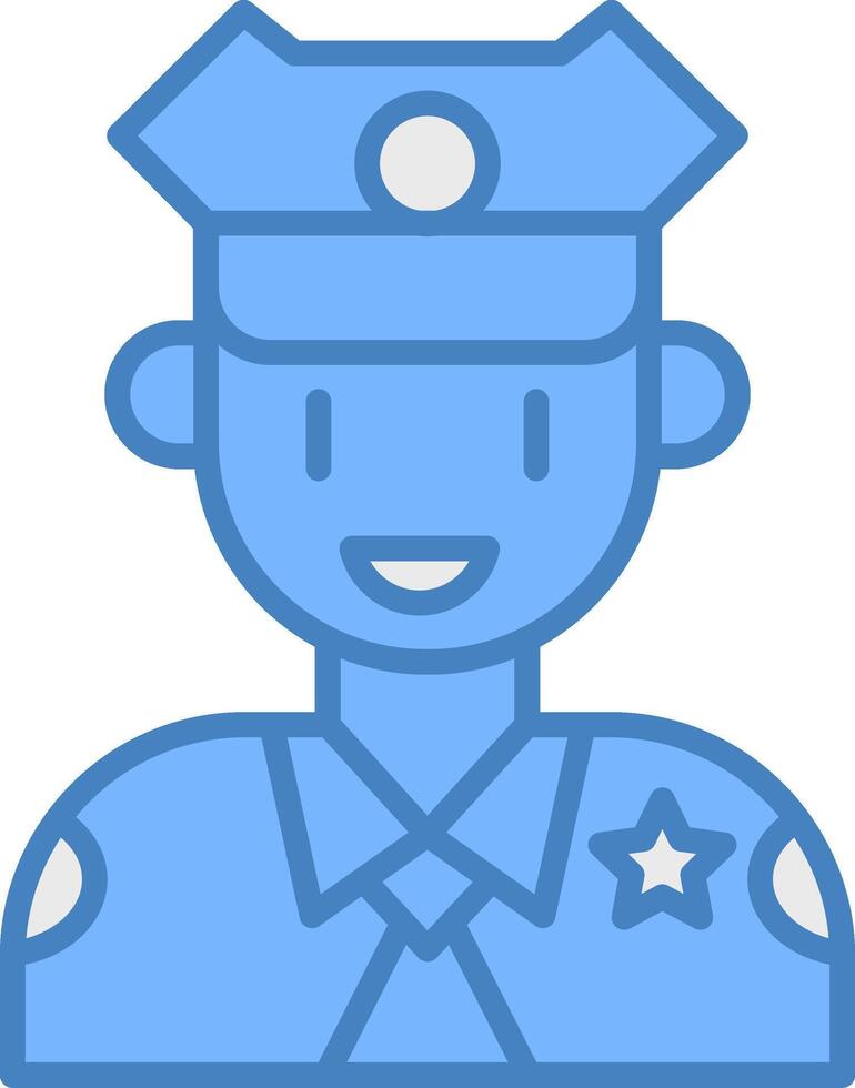 Policeman Clear UX Symbol vector
