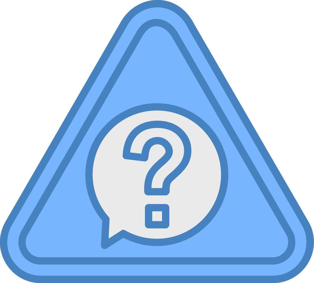 Question Advanced Line Graphic vector