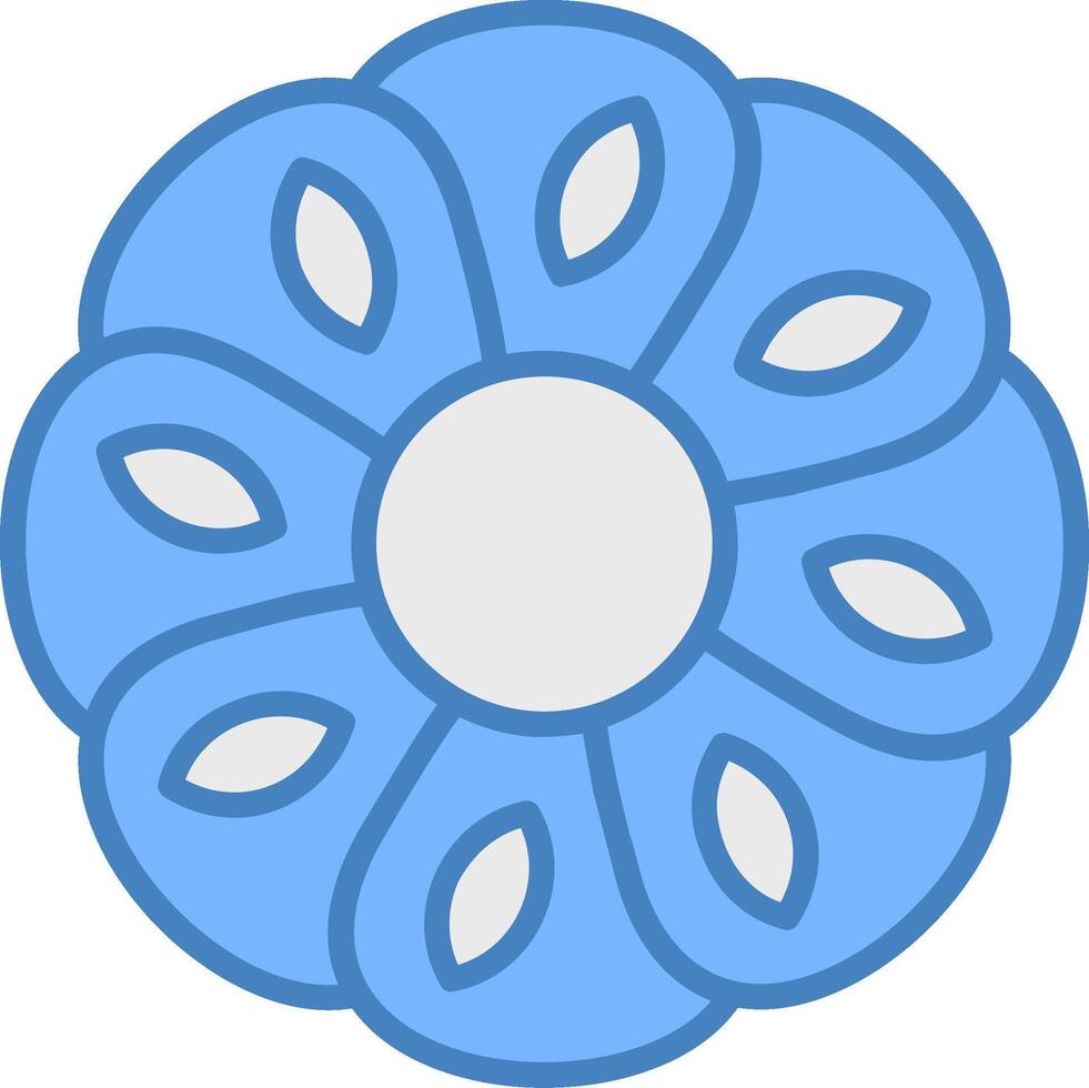 Alpine Forget Me Not Expressive Design Asset vector