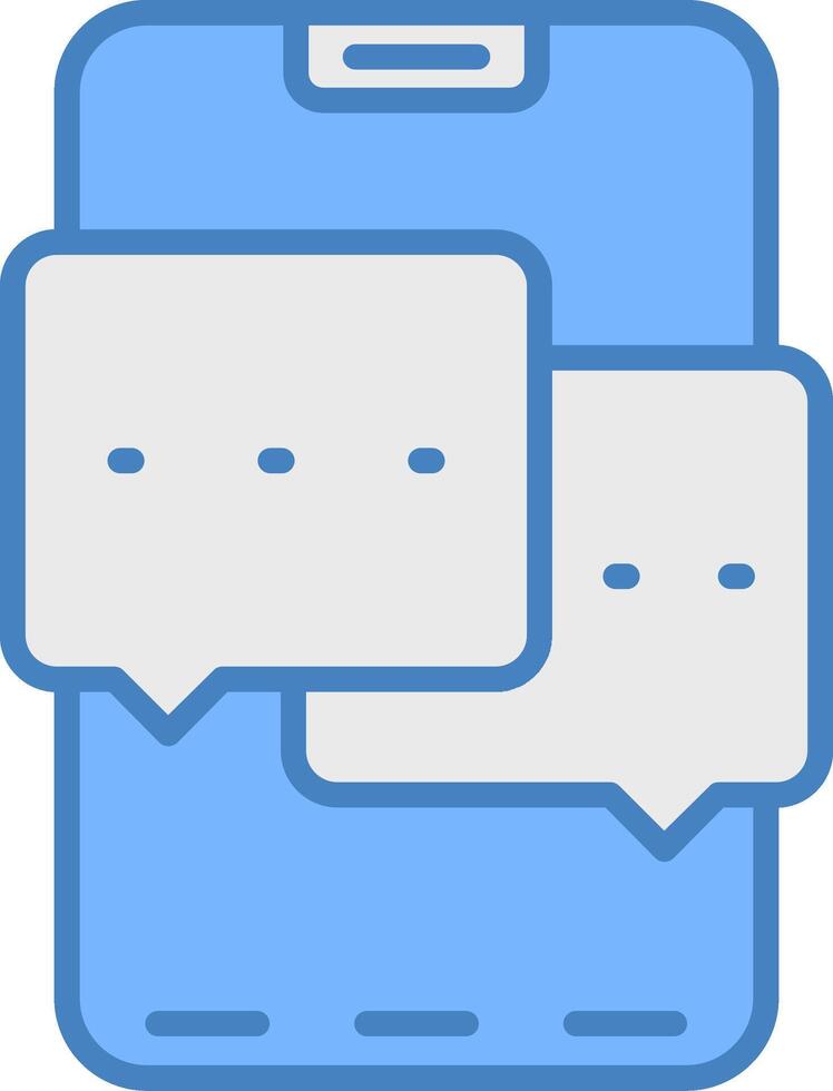 Chat Balloon Clear Line Pattern vector