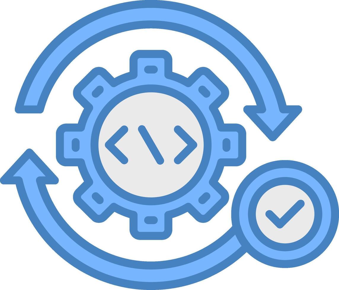 Continuous Hybrid Icon Module vector