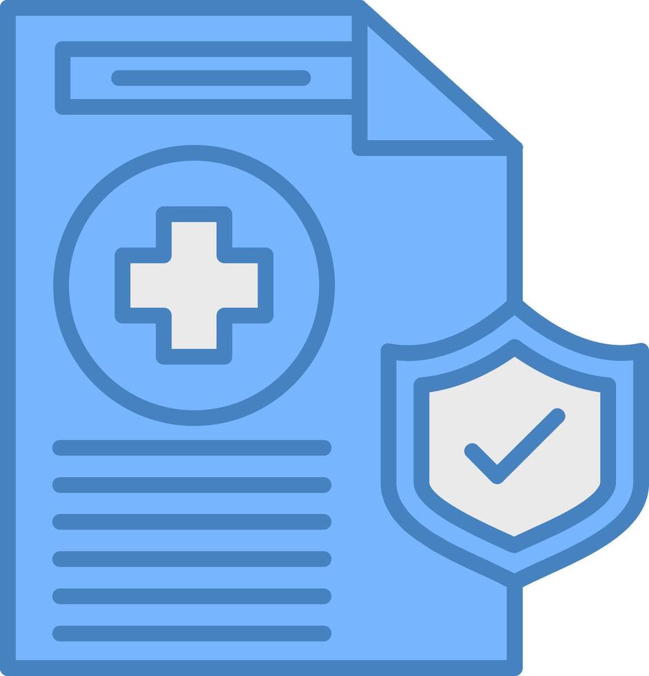 Health Insurance Refined Shape Symbol vector