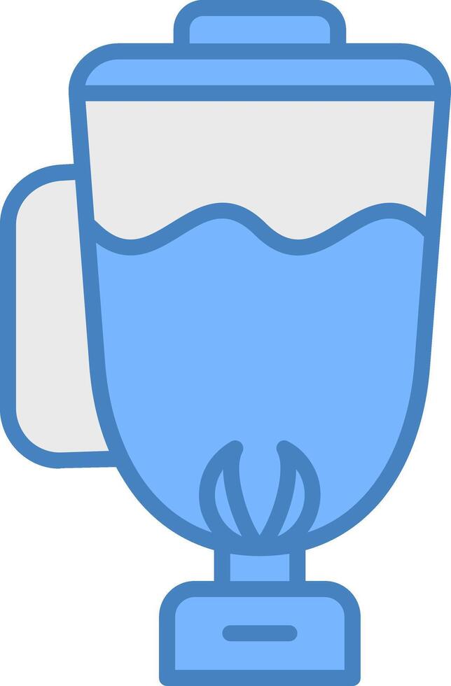 Mixer Jug Shadowed Grid Element vector