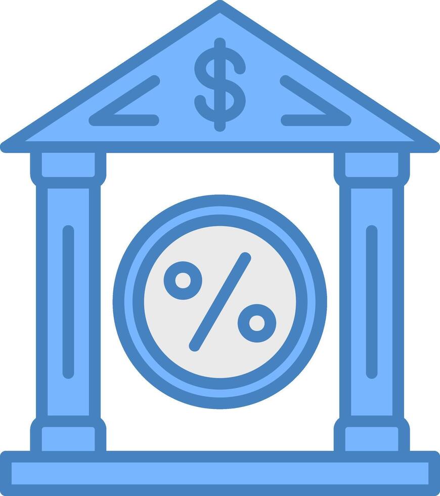 Bank Rate Shadowed Grid Element vector
