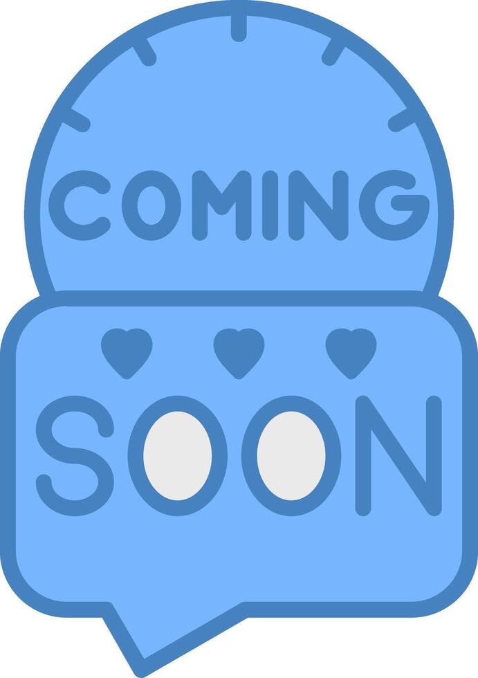 Coming Soon Bright Tone Sketch vector